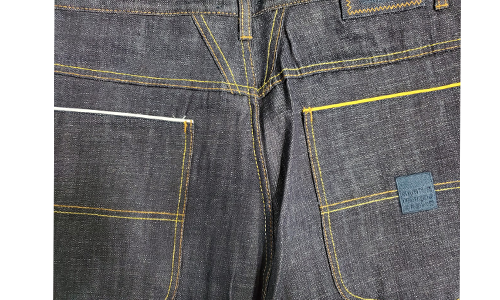 Selvedge Jean Blue Raw W/Gold/White