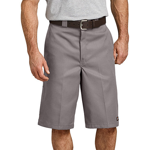 13" LOOSE FIT MULTI-USE POCKET WORK SHORTS - SILVER | DICKIES