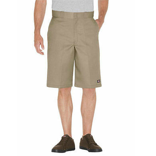 13" LOOSE FIT FLAT FRONT WORK SHORTS - KHAKI | DICKIES